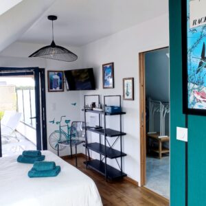 La chambre Ebène – Lumineuse avec terrasse et vue sur la campagne